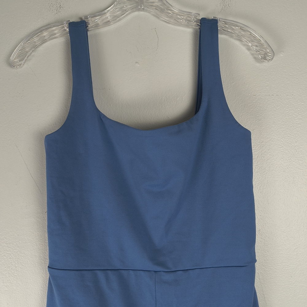 Reformation The Dev Ecostretch Short Jumpsuit Women's S Morning Glory Blue - Picture 4 of 11